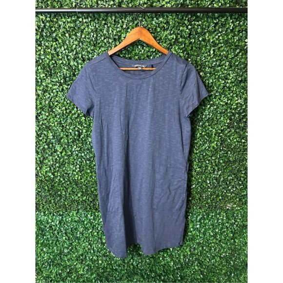 Toad&Co Blue Pocket Organic Cotton Tencel Lyocell Dress Sz Medium - Picture 1 of 4